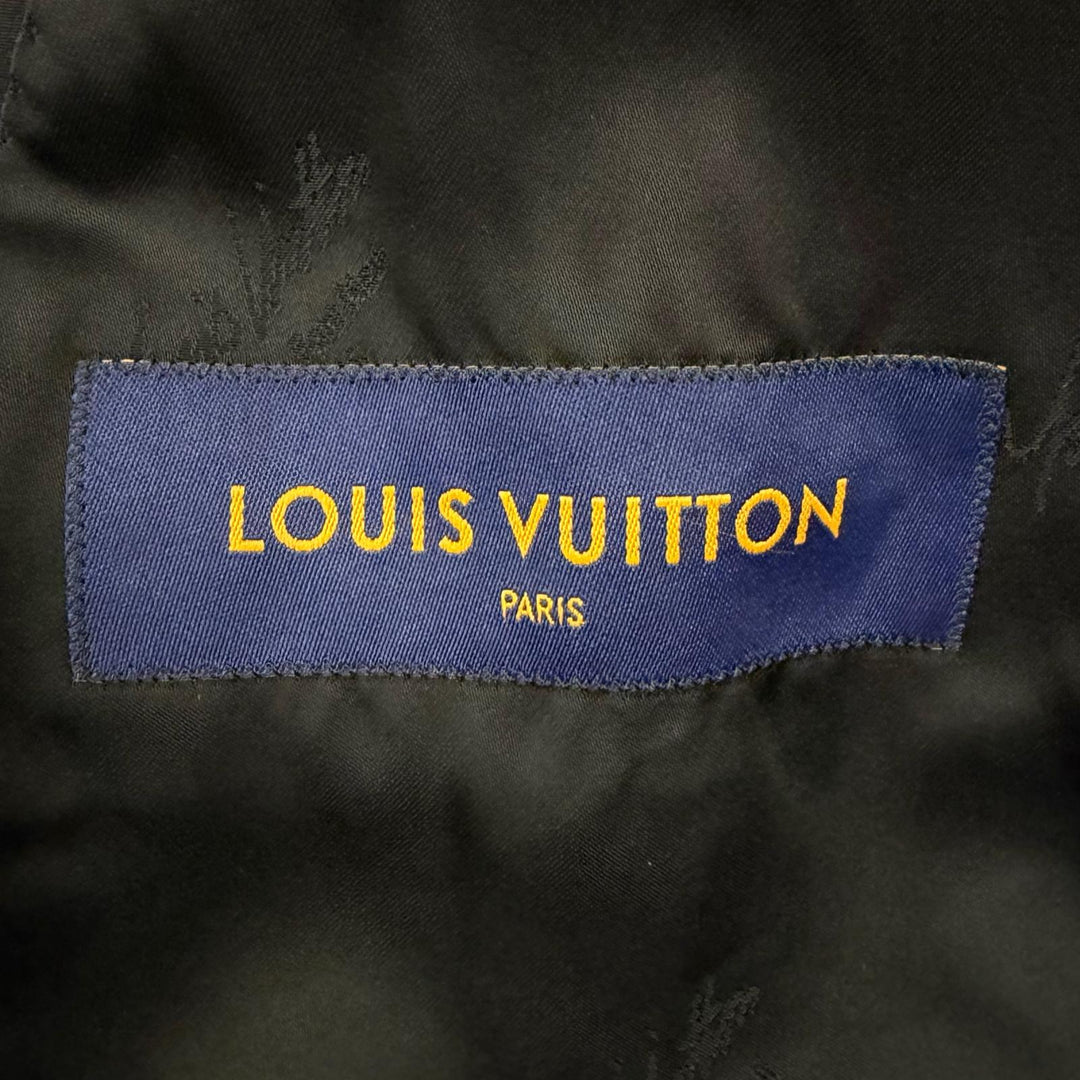 極美品□LOUIS VUITTON ルイヴィトン 22SS ステープルズエディション モノグラムエンボス テーラードジャケット 正規品 50 イタリア製