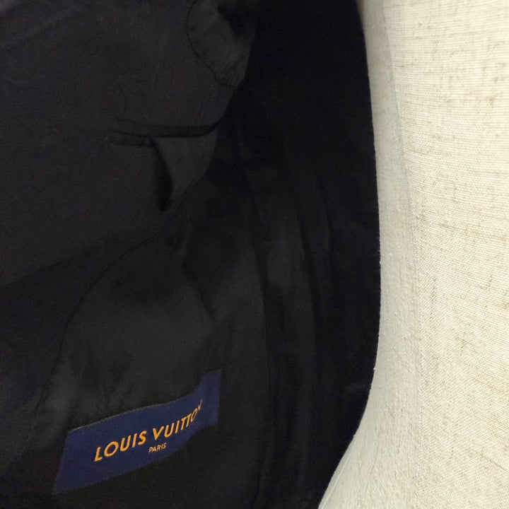 極美品□LOUIS VUITTON ルイヴィトン 22SS ステープルズエディション モノグラムエンボス テーラードジャケット 正規品 50 イタリア製