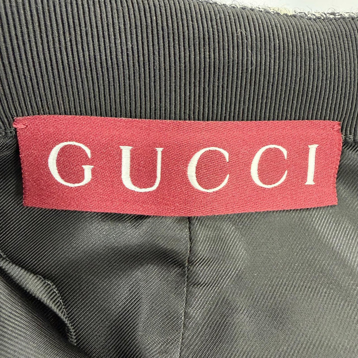 未使用品☆GUCCI グッチ 25AW 846316 サイドスリット ツイードスカート タイトスカート グレー 40 イタリア製 正規品 レディース