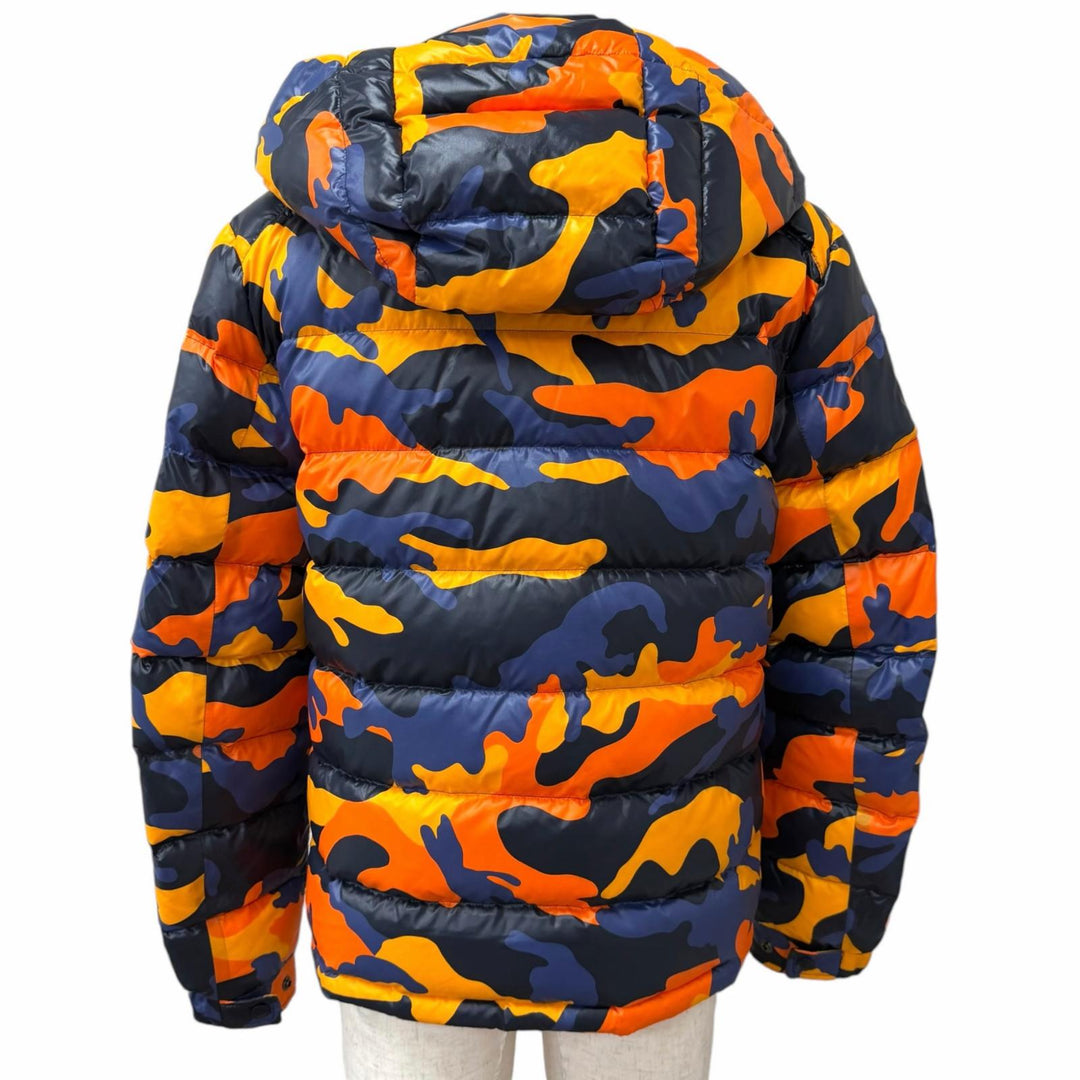 極美品□VALENTINO ヴァレンティノ TV3CNA315UL カモフラ柄 フーデッド ダウンジャケット マルチカラー 46 イタリア製 正規品 メンズ