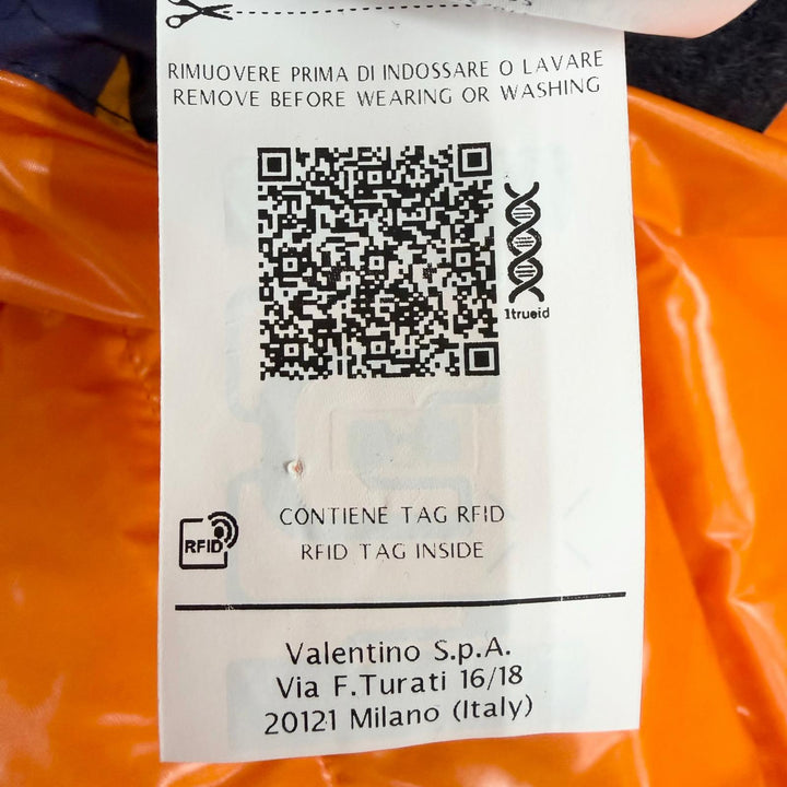 極美品□VALENTINO ヴァレンティノ TV3CNA315UL カモフラ柄 フーデッド ダウンジャケット マルチカラー 46 イタリア製 正規品 メンズ