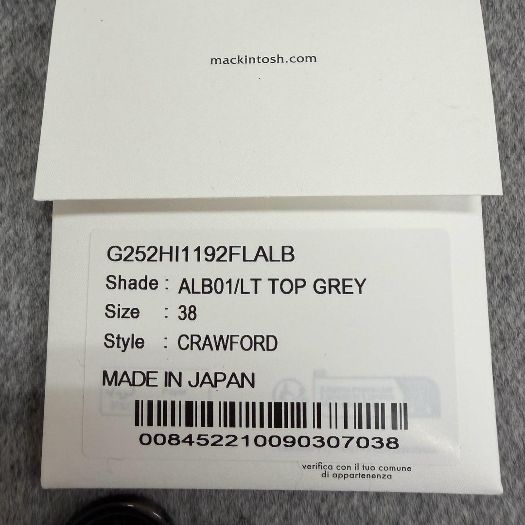 未使用品□Mackintosh マッキントッシュ CRAWFORD カシミヤ100％ ロロピアーナ社製RAIN SYSTEM使用 チェスターコート 38 日本製 正規品