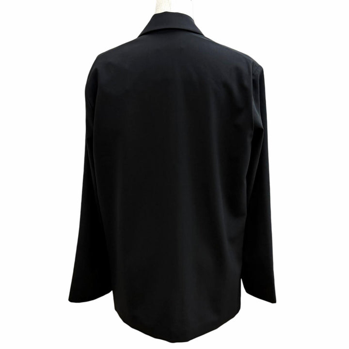 未使用品★THE ROW ザロウ 8885-W3893 ALOHA JACKET 裏地シルク100％ シングル ジャケット ブラック 0 イタリア製 正規品 レディース