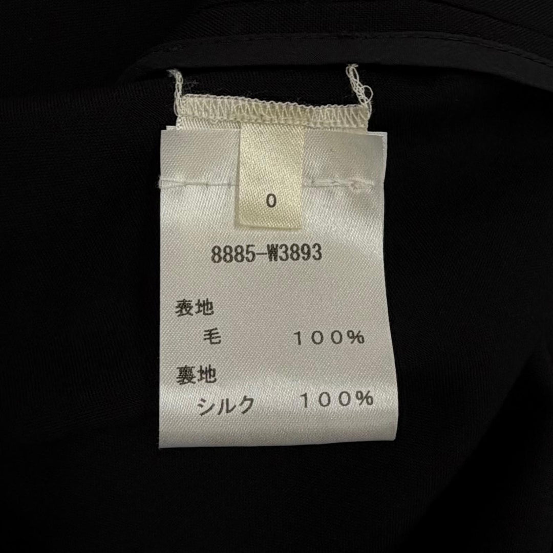 未使用品★THE ROW ザロウ 8885-W3893 ALOHA JACKET 裏地シルク100％ シングル ジャケット ブラック 0 イタリア製 正規品 レディース