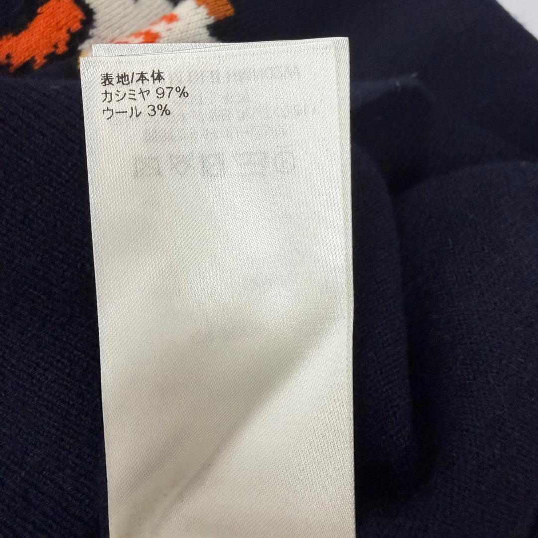 美品□LOUIS VUITTON NIGO ルイヴィトン ニゴー カシミヤ ウール インタルシア ジャガード ドラゴン セーター XS イタリア製 正規品