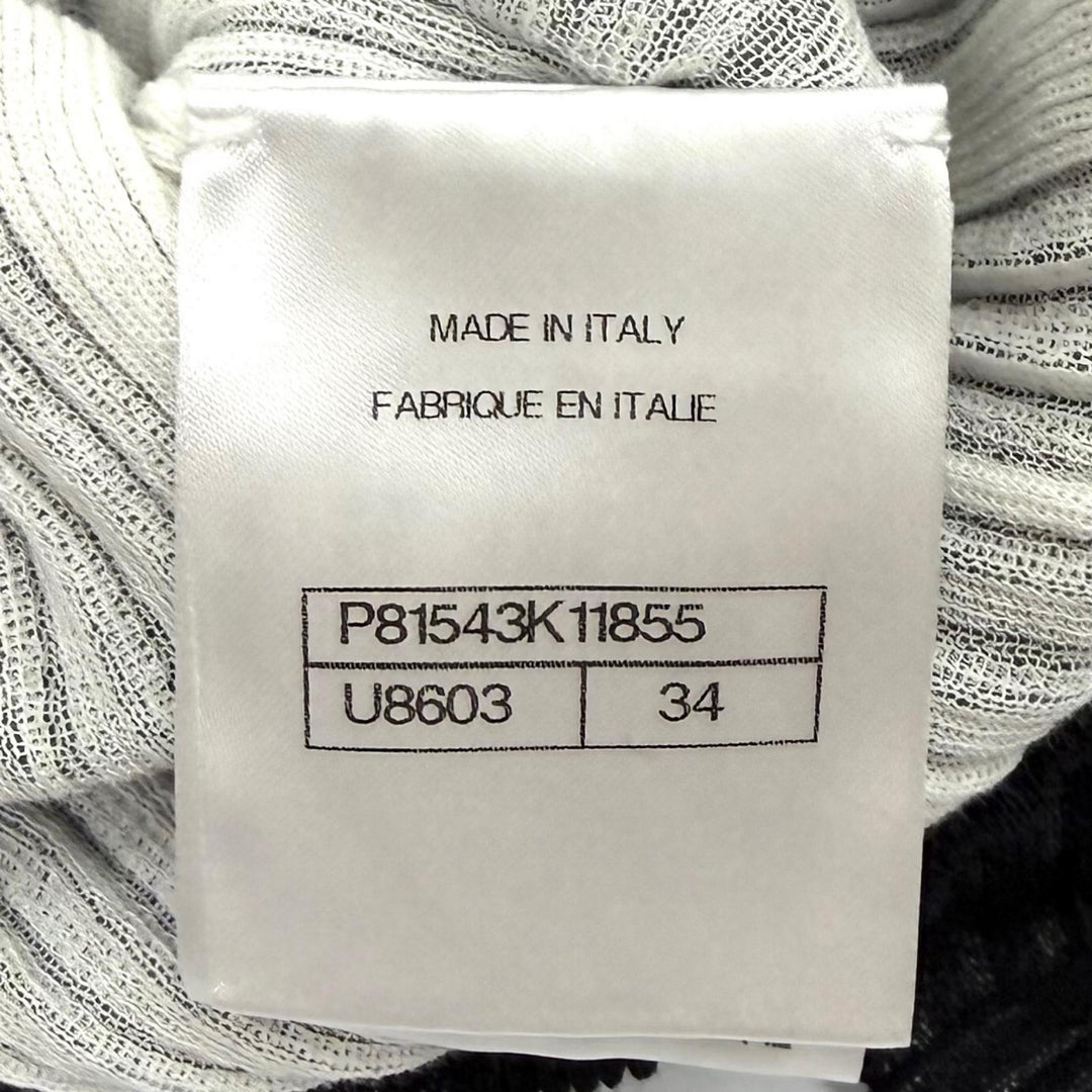 未使用品★CHANEL シャネル P81543K11855 ココビーチ ココマーク 半袖 トップス ブラック 34 イタリア製 正規品 レディース 保存袋付き