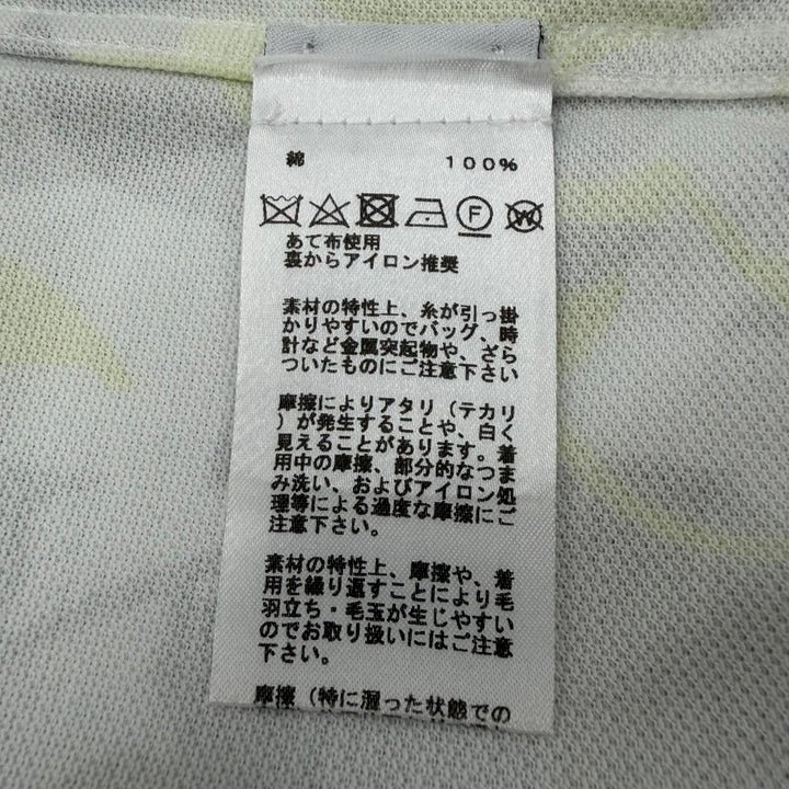 極美品▼HERMES エルメス 23SS 31-5751 パズル ヴェジタル コットン100% 半袖ポロシャツ ホワイト イエロー XL 伊製 正規品 メンズ