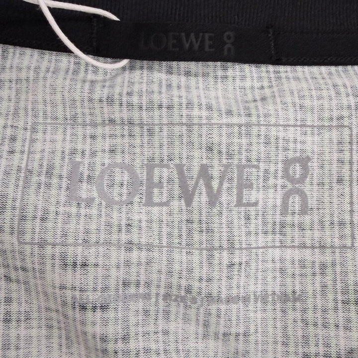 未使用品□LOEWE On ロエベ オン H929Y22X06 アクティブ ストライプ柄 ロゴ入り 半袖Ｔシャツ カットソー グリーン S 正規品 メンズ