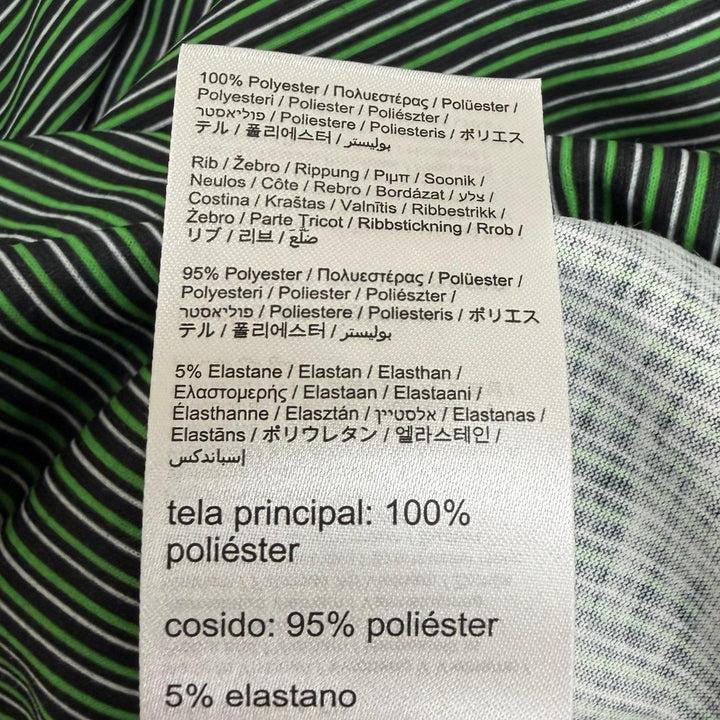 未使用品□LOEWE On ロエベ オン H929Y22X06 アクティブ ストライプ柄 ロゴ入り 半袖Ｔシャツ カットソー グリーン S 正規品 メンズ