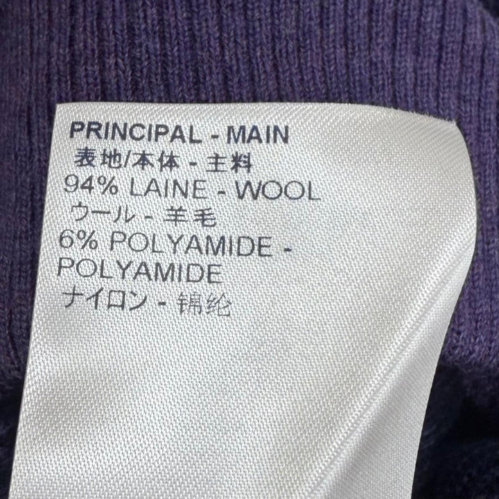 未使用品□LOUIS VUITTON ルイヴィトン オズの魔法使い ブリックロード Plain Rainbow セーター ネイビー パープル L イタリア製 正規品