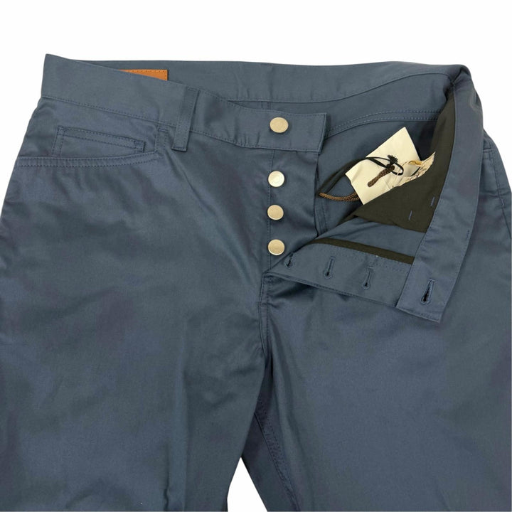 極美品□HERMES エルメス コットン セリエボタン クルードセル チノパンツ テーパードパンツ ネイビー 42 フランス製 メンズ オススメ
