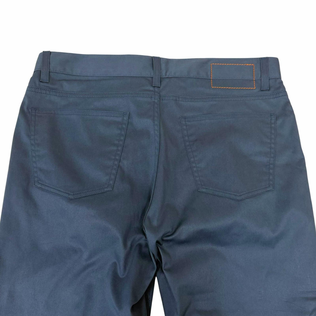 極美品□HERMES エルメス コットン セリエボタン クルードセル チノパンツ テーパードパンツ ネイビー 42 フランス製 メンズ オススメ