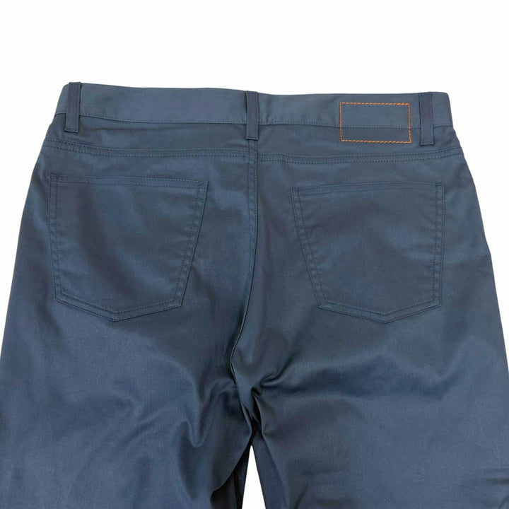 極美品□HERMES エルメス コットン セリエボタン クルードセル チノパンツ テーパードパンツ ネイビー 42 フランス製 メンズ オススメ
