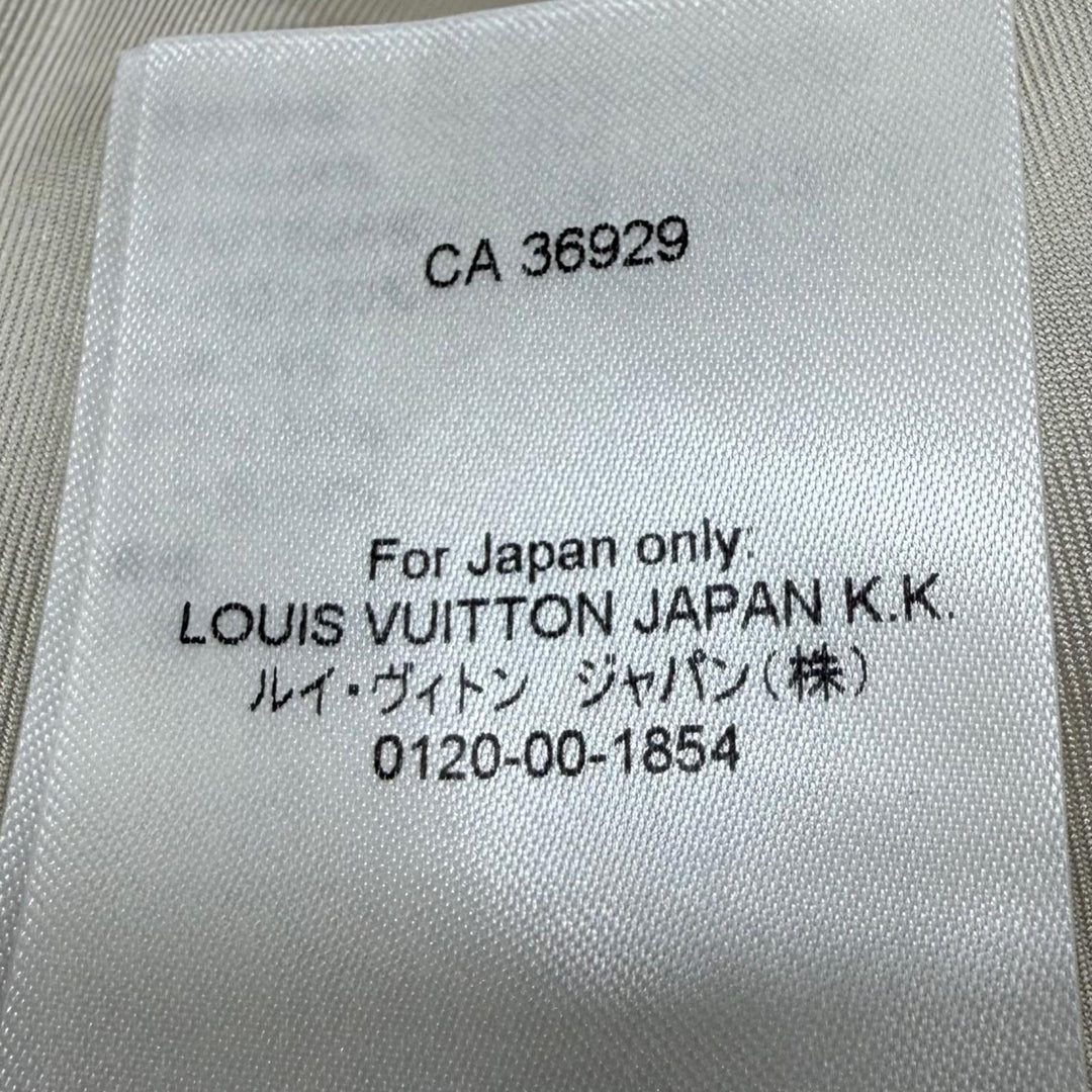 未使用品☆LOUIS VUITTON ルイヴィトン 24AW ウール アルパカ リネン混 イカリボタン ミニ丈 ツイードスカート アイボリー系 36 正規品