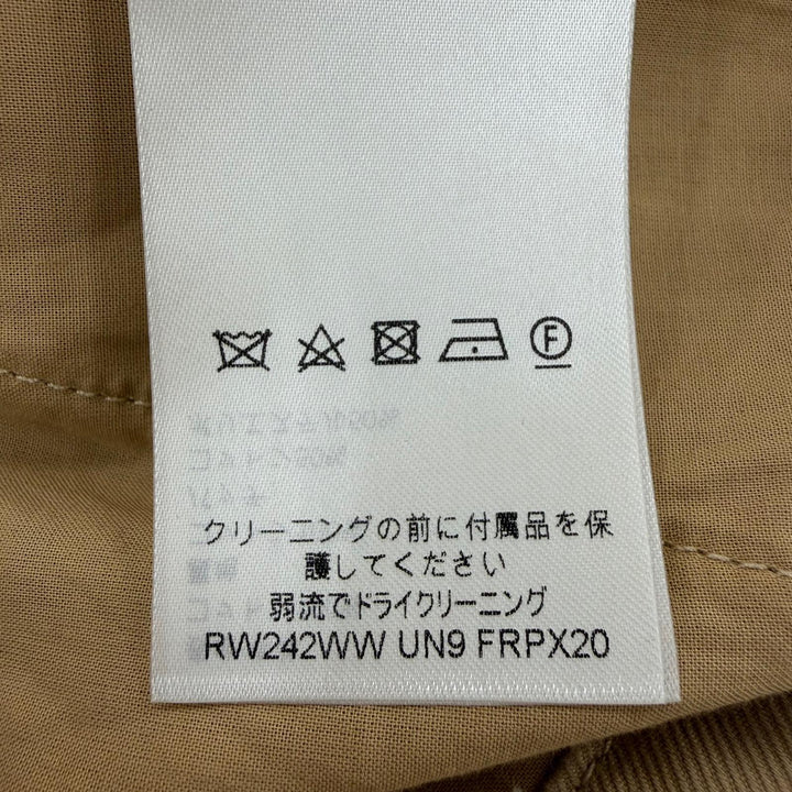 未使用品☆LOUIS VUITTON ルイヴィトン 24AW コットン100％ ロゴボタン ワイドパンツ ベージュ IT 40 イタリア製 正規品 レディース