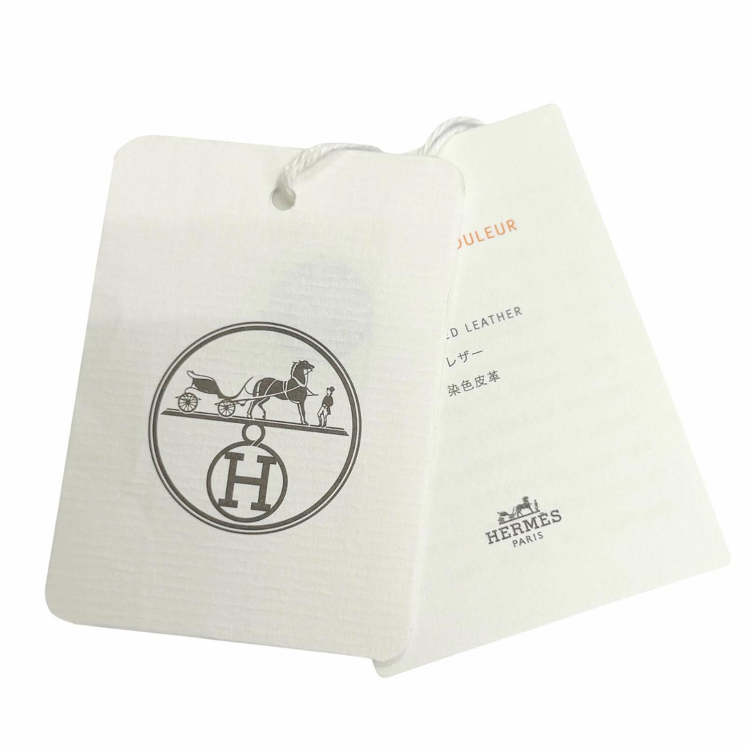 未使用品△HERMES エルメス 3H1414D3 シルバー金具 チェーン付き サイドジップ ラムレザー ショートパンツ ダークブラウン 36 フランス製