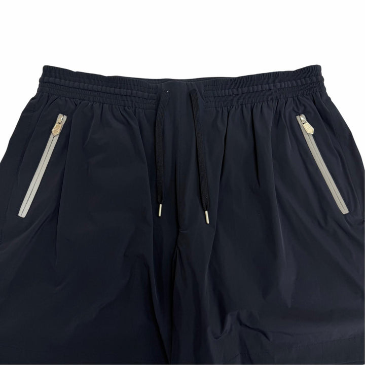 極美品□HERMES エルメス Hロゴジップ スイムショーツ ショートパンツ 水着 ネイビー IT 44 イタリア製 メンズ オススメ