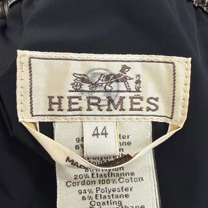 極美品□HERMES エルメス セリエボタン クルードセル トラックパンツ ジョガーパンツ ブラウン(光沢) IT 44 イタリア製 メンズオススメ