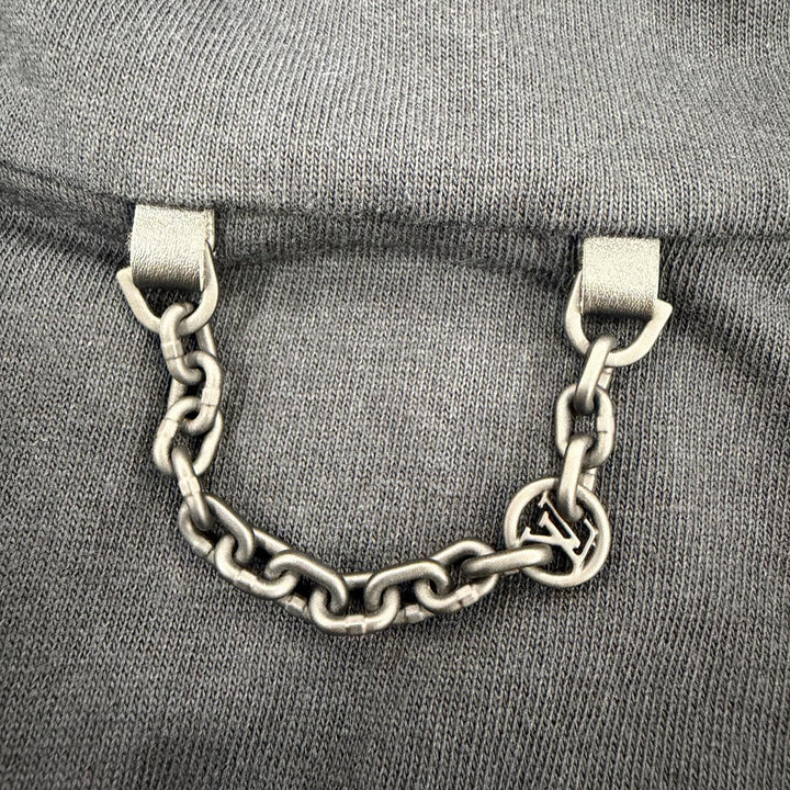 未使用品☆LOUIS VUITTON ルイヴィトン 24AW コットン100％ タートルネック ノースリーブ ワンピース ネイビー XS イタリア製 正規品