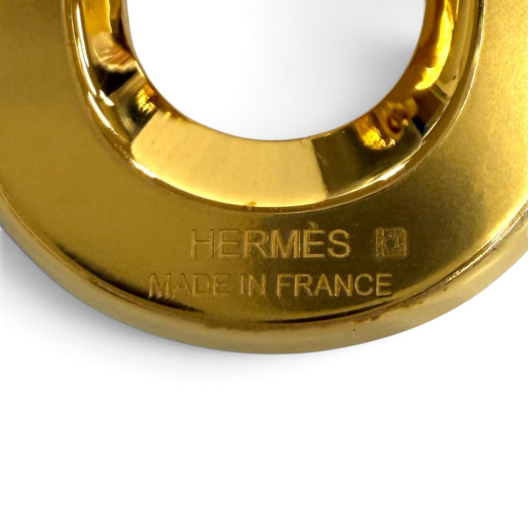 未使用品★HERMES エルメス ジョケット PM ゴールド金具 ネックレス ペンダント アクセサリー ホワイト フランス製 箱・保存袋付き