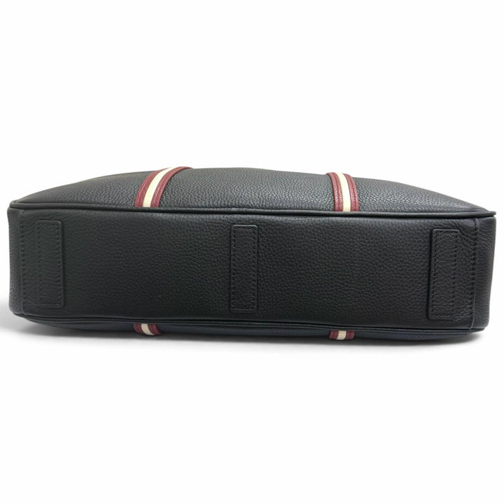 極美品□BALLY バリー レザー トレインスポッティング 2WAY ショルダーバッグ ブリーフケース ビジネスバッグ ブラック メンズ