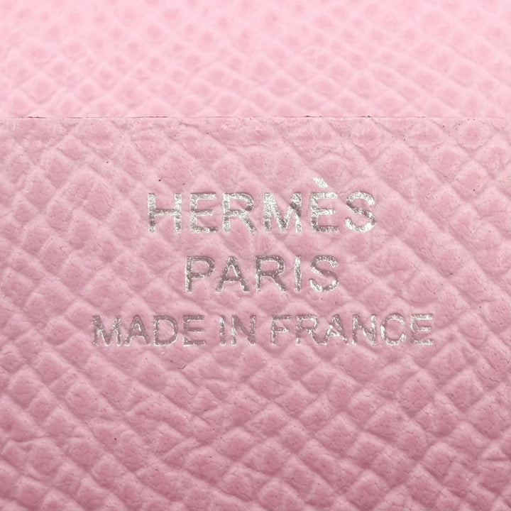極美品☆HERMES エルメス ベアンスフレ ヴェルソ ヴォーエプソン チャイ モーヴシルベストル シルバー金具 長財布 U刻印 仏製 箱付