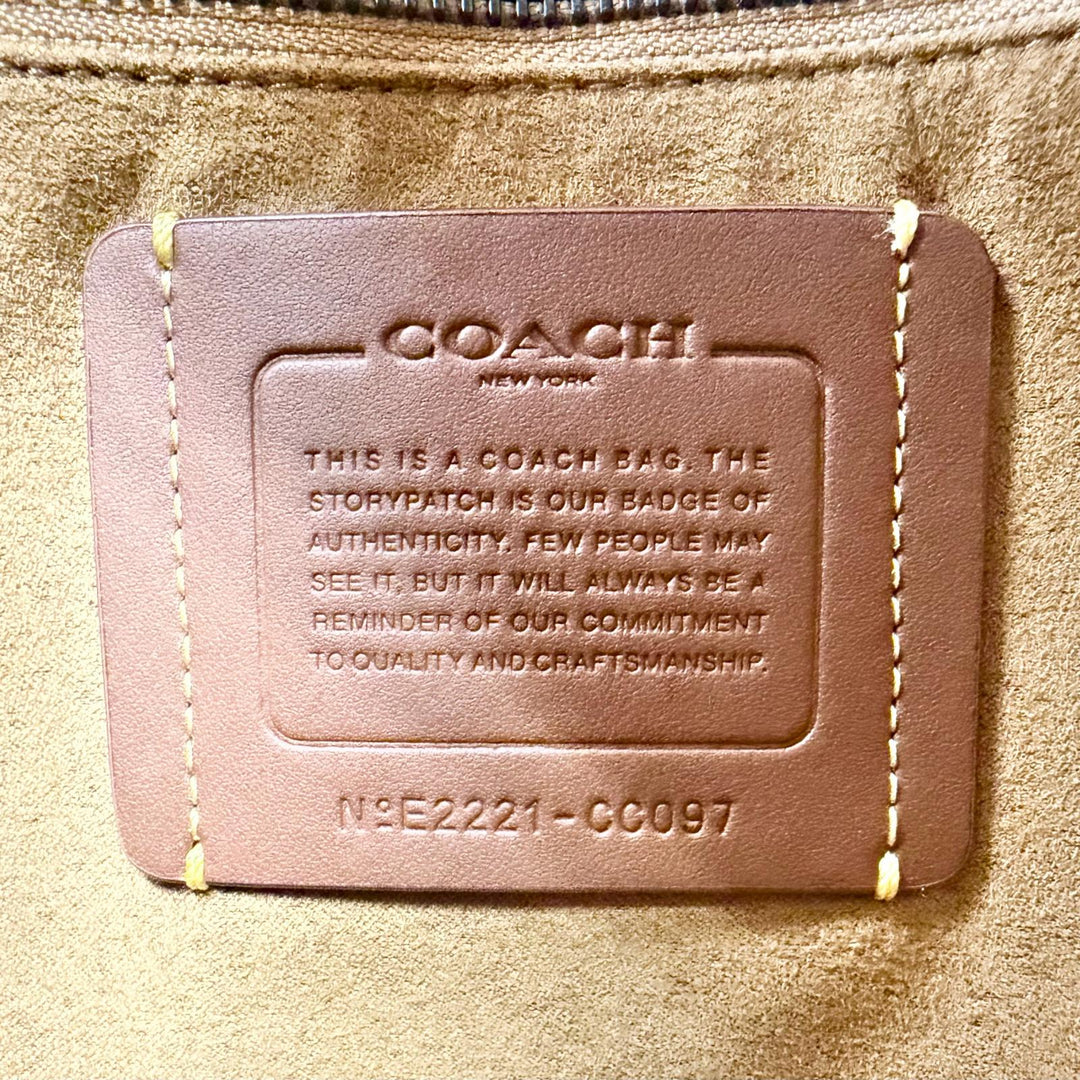 極美品△COACH コーチ CC097 フィールド トート 40 ウィズ コーチ バッジ レザー 2WAY 大型 トートバック ショルダーバッグ ワイン 袋付き