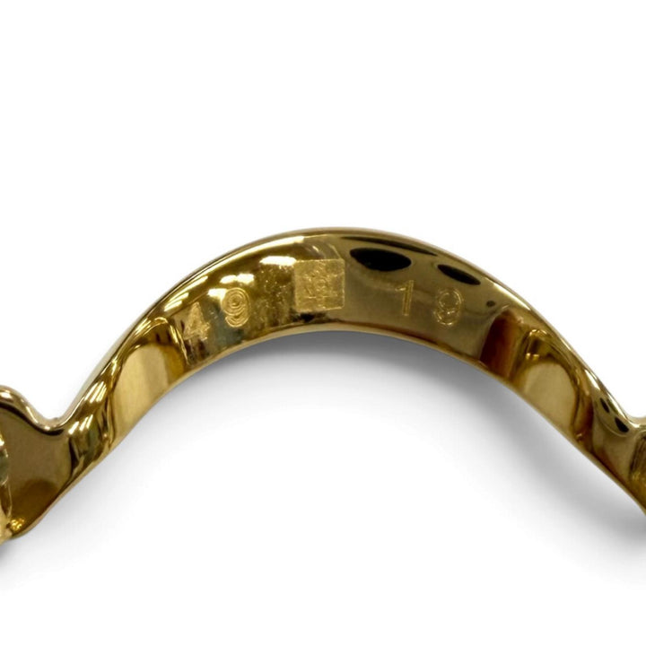 美品★Cartier カルティエ トリニティ ゴールドフレーム メガネ 眼鏡 アイウェア ゴールド ブラウン 49□19 135 度入り フランス製