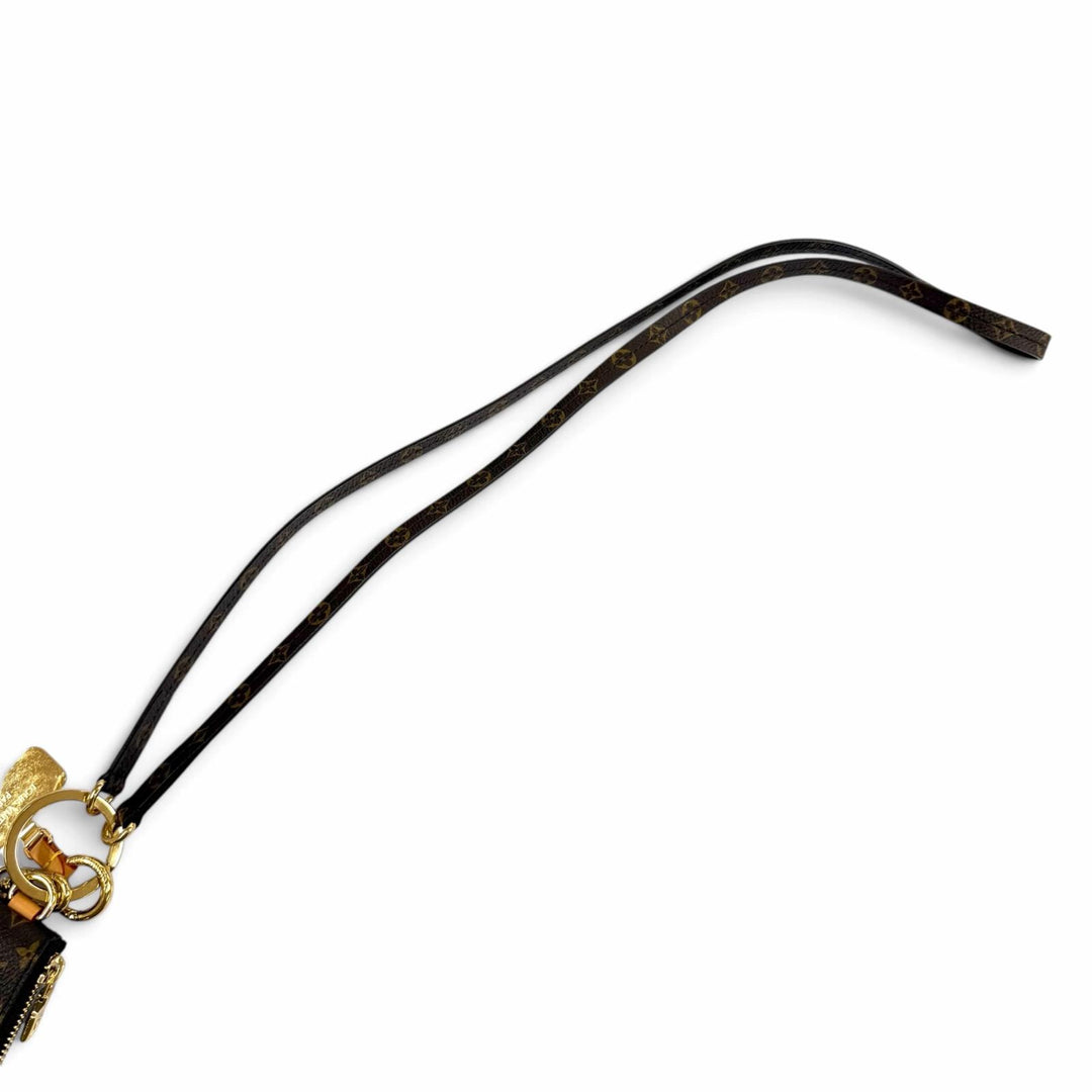 極美品★LOUIS VUITTON ルイヴィトン M26898 フォン ホルダー モノグラムキャンバス LVロゴ金具 ファスナーポーチ付 箱・保存袋付