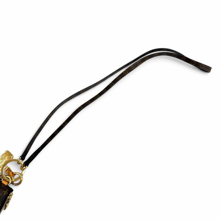 極美品★LOUIS VUITTON ルイヴィトン M26898 フォン ホルダー モノグラムキャンバス LVロゴ金具 ファスナーポーチ付 箱・保存袋付