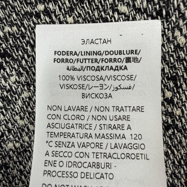 未使用品☆GUCCI グッチ 25AW 846316 サイドスリット ツイードスカート タイトスカート ブラック ホワイト 40 イタリア製 正規品