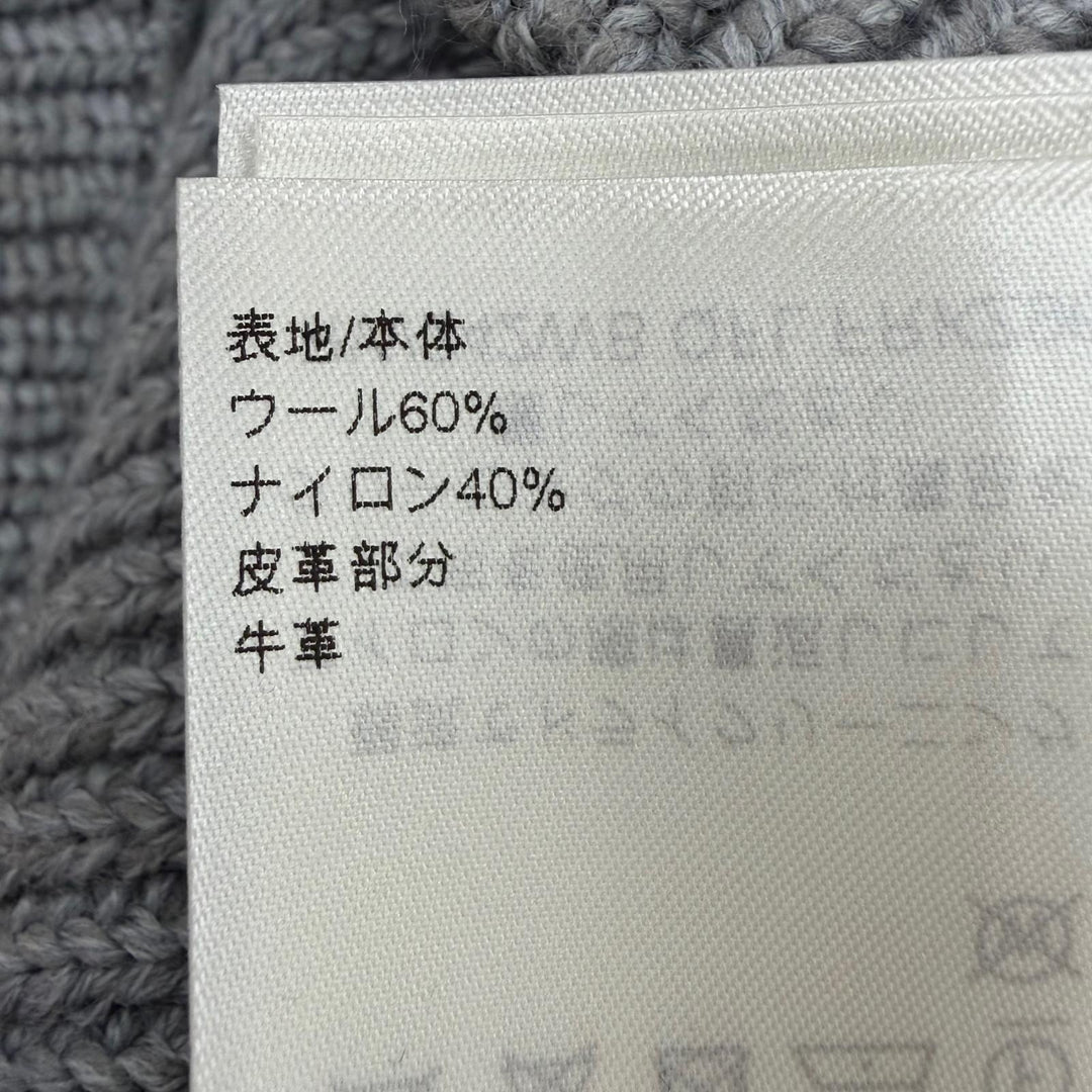 未使用品☆LOUIS VUITTON ルイヴィトン 24AW ウール LVサークルロゴ ニット ミニスカート グレー XS イタリア製 正規品 レディース 箱付