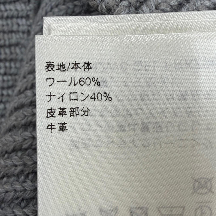 未使用品☆LOUIS VUITTON ルイヴィトン 24AW ウール LVサークルロゴ ニット ミニスカート グレー XS イタリア製 正規品 レディース 箱付