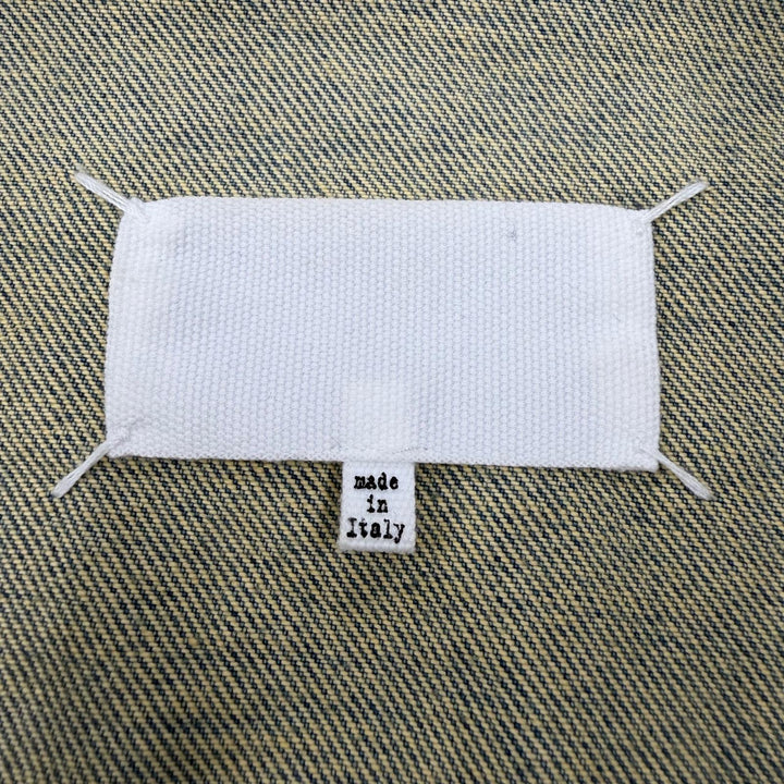極美品▼Maison Margiela メゾンマルジェラ ヴィンテージ 22SS S30AM0547 ノーカラー ウォッシュデニムジャケット ブルー 44 正規品