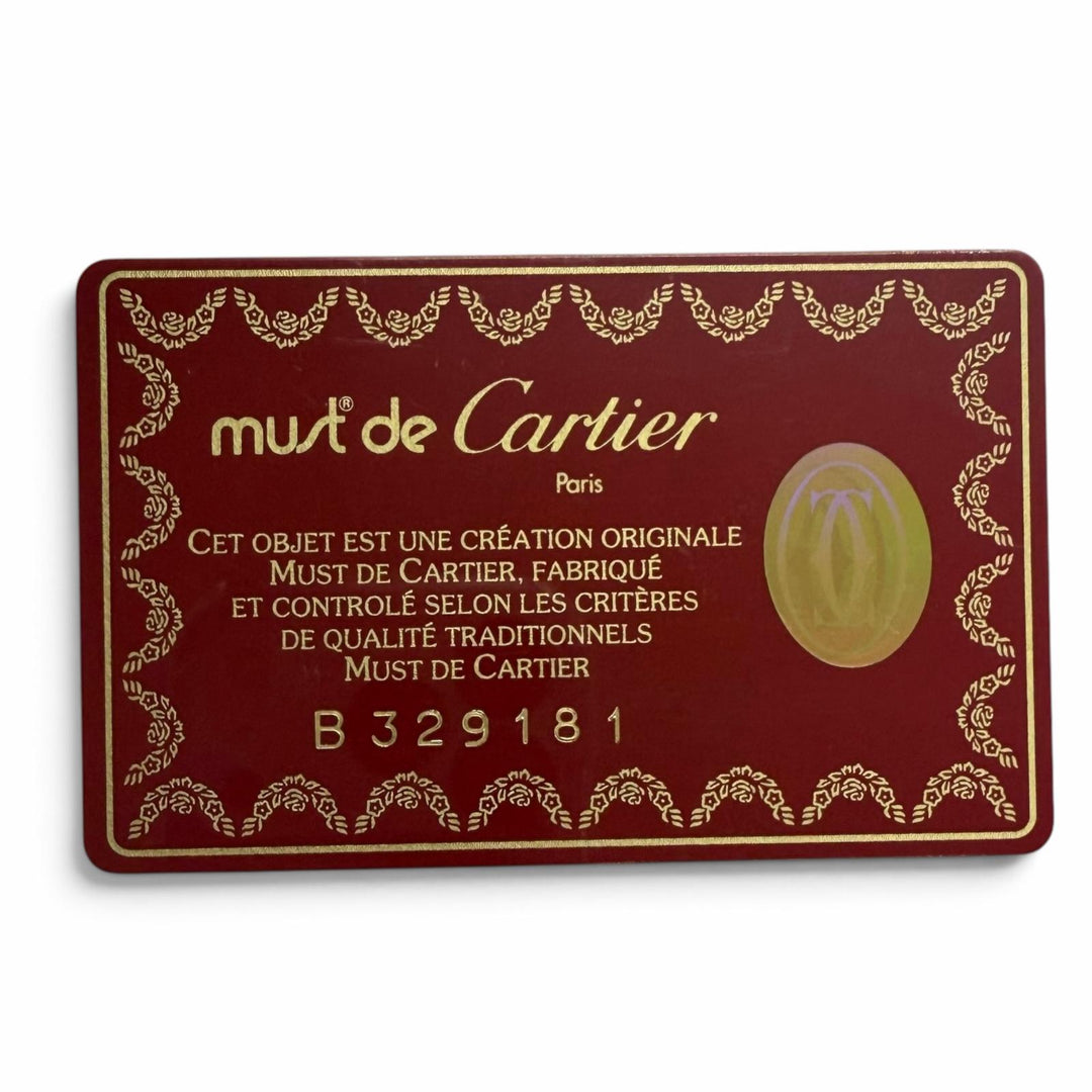 極美品□Cartier カルティエ レザー マスト ドゥ カルティエ マストライン ビジネスバッグ ブリーフケース ボルドー ゴールド金具 メンズ