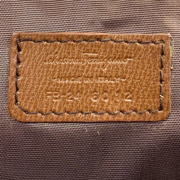 極美品▼Salvatore Ferragamo サルヴァトーレフェラガモ レザー 鍵付き 緩衝材入ポケット 2WAY ビジネスバッグ ブリーフケース ブラウン