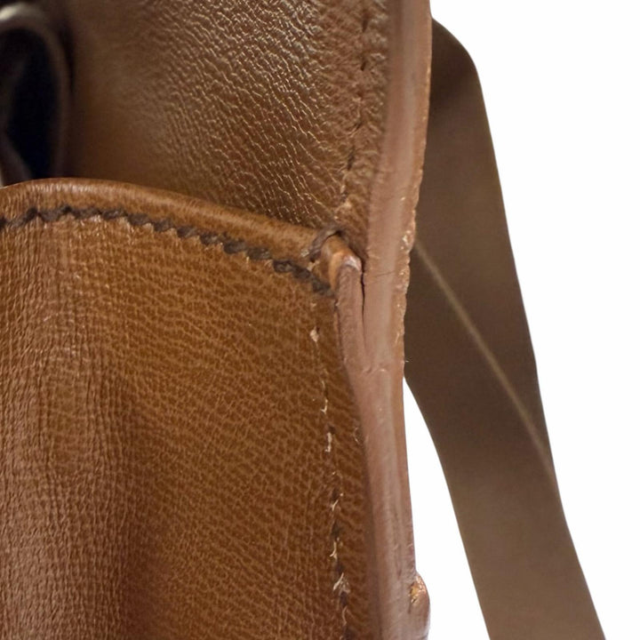 極美品▼Salvatore Ferragamo サルヴァトーレフェラガモ レザー 鍵付き 緩衝材入ポケット 2WAY ビジネスバッグ ブリーフケース ブラウン