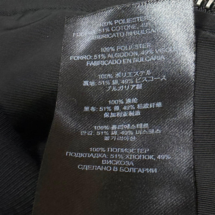 極美品□DRIES VAN NOTEN ドリスヴァンノッテン バックジップデザイン ボンバージャケット ブルゾンジャケット ブラック L ブルガリア製