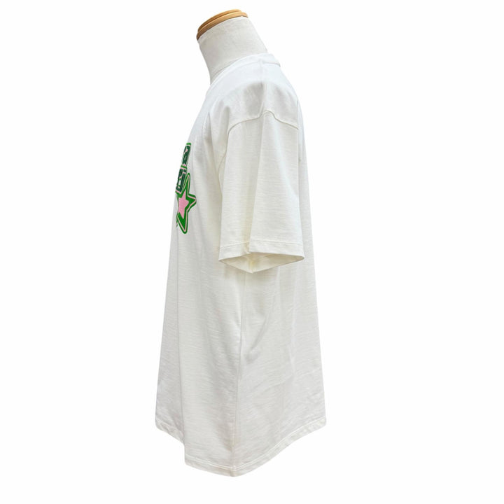 極美品▼GUCCI グッチ 24SS 776596 コットン スパンコール クルーネック ショートスリーブ 半袖Ｔシャツ ホワイト S 伊製 正規品 メンズ