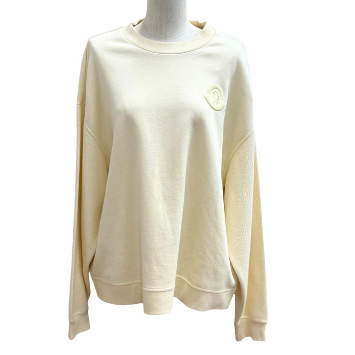 未使用品★MONCLER モンクレール 2023年製 8G00020 M3986 CREWNECK ロゴパッチ付 クルーネック トレーナー スウェット M 正規品