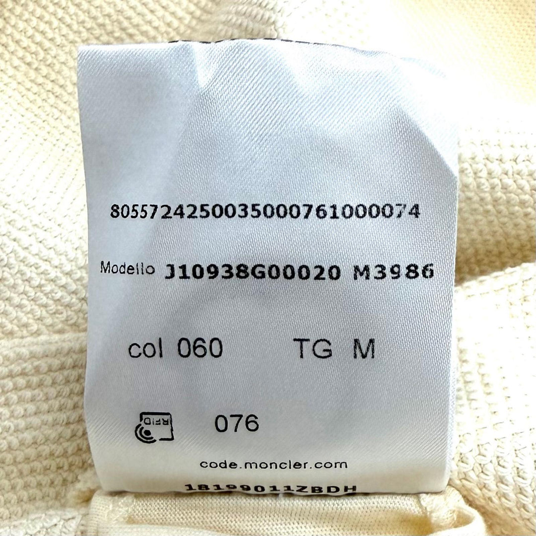 未使用品★MONCLER モンクレール 2023年製 8G00020 M3986 CREWNECK ロゴパッチ付 クルーネック トレーナー スウェット M 正規品