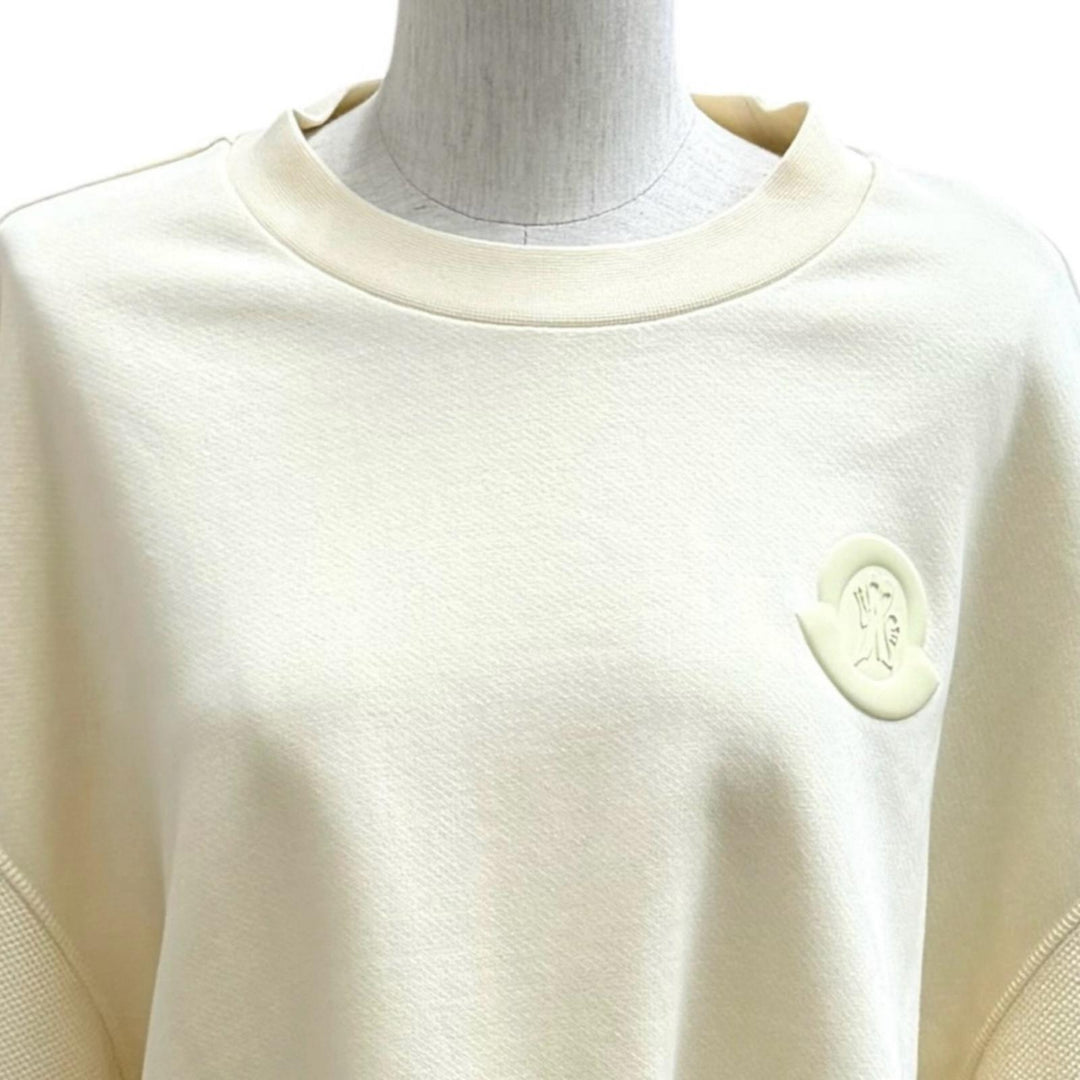 未使用品★MONCLER モンクレール 2023年製 8G00020 M3986 CREWNECK ロゴパッチ付 クルーネック トレーナー スウェット M 正規品