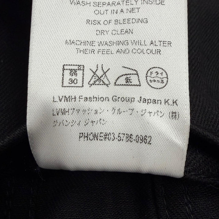 美品▼GIVENCHY ジバンシィ 16S 0924 461 コットン100% スタッズ デニムジャケット ジレ ベスト ブラック シルバー金具 L 正規品 メンズ