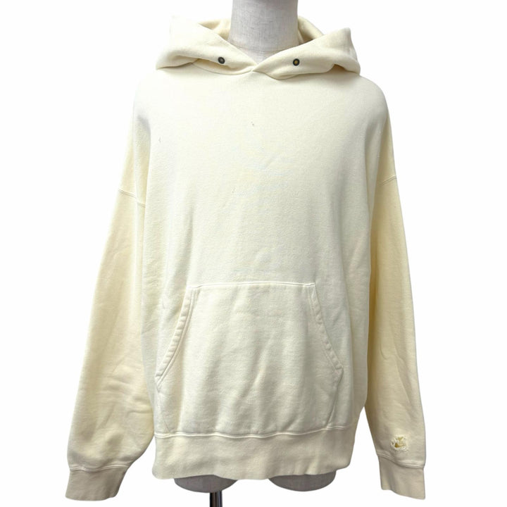 未使用品□VISVIM ビズビム 24SS 0124105010020 AMPLUS SB HOODIE P.O. CRASH コットン パーカー ライトイエロー 4 日本製 正規品 メンズ