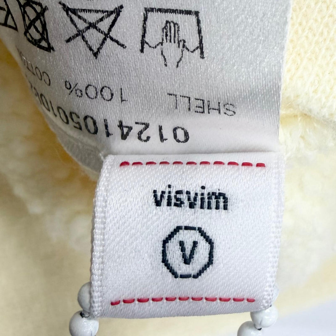 未使用品□VISVIM ビズビム 24SS 0124105010020 AMPLUS SB HOODIE P.O. CRASH コットン パーカー ライトイエロー 4 日本製 正規品 メンズ