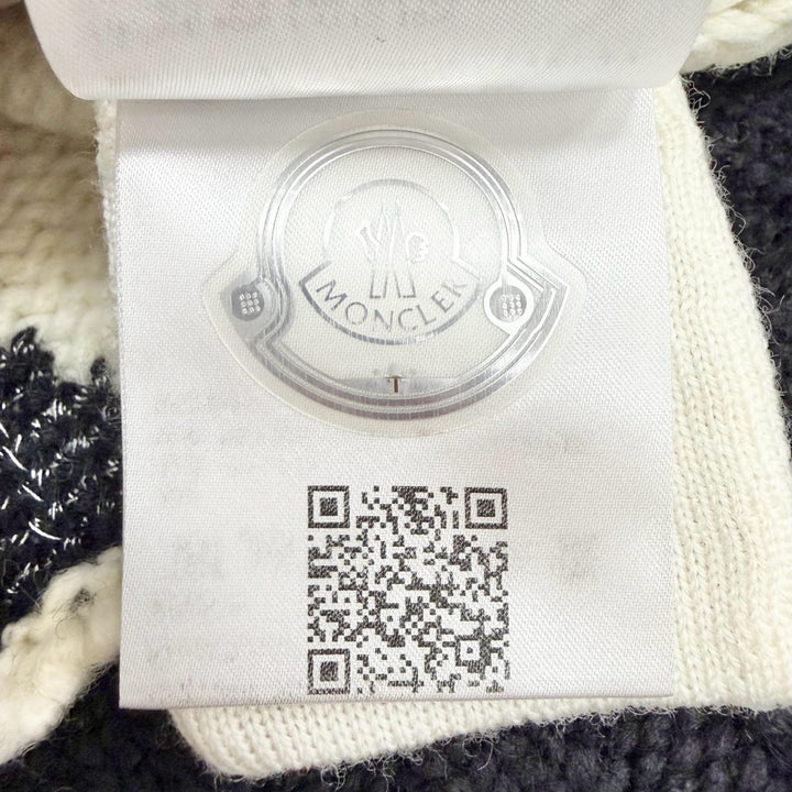 極美品△MONCLER GRENOBLE モンクレール グルノーブル 2023年製 ウール ロゴワッペン ノルディック 長袖 ニット セーター S 正規品