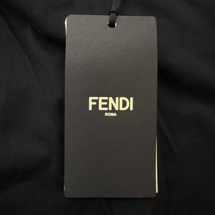 未使用品□FENDI フェンディ FT0078 ペカン ストライプ FFロゴジップ パイル地 ベスト ブラウン ブラック S イタリア製 正規品 メンズ