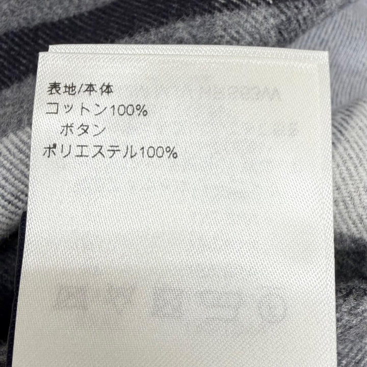 美品□LOUIS VUITTON ルイヴィトン 24AW ダミエチェック ロングスリーブ 長袖 フランネルシャツ グレー XXL イタリア製 正規品 メンズ
