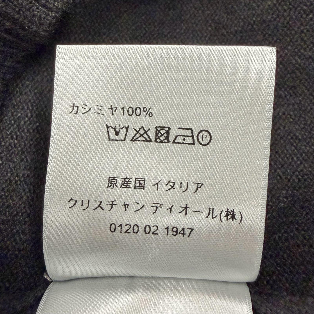未使用品▼DIOR KENNY SCHARF ディオール オム ケニーシャーフ 193M637AT326 カシミヤ100% ロゴ刺繍 クルーネック ニットセーター S 正規