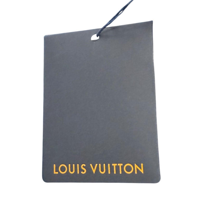 極美品★LOUIS VUITTON ルイヴィトン 24AW レザーモノグラムパッチ タートルネック ノースリーブ ニット ブルー グレー S 伊製 正規品